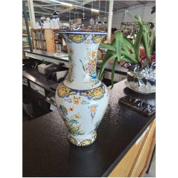 VASE CÉRAMIQUE BLANC AUX...