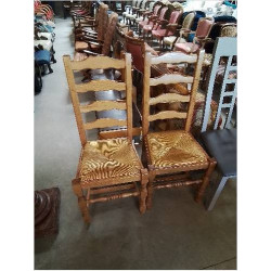 PAIRE DE CHAISES A...