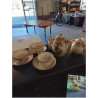 SERVICE A THÉ PORCELAINE JAPONAISE 9 PIÈCES 