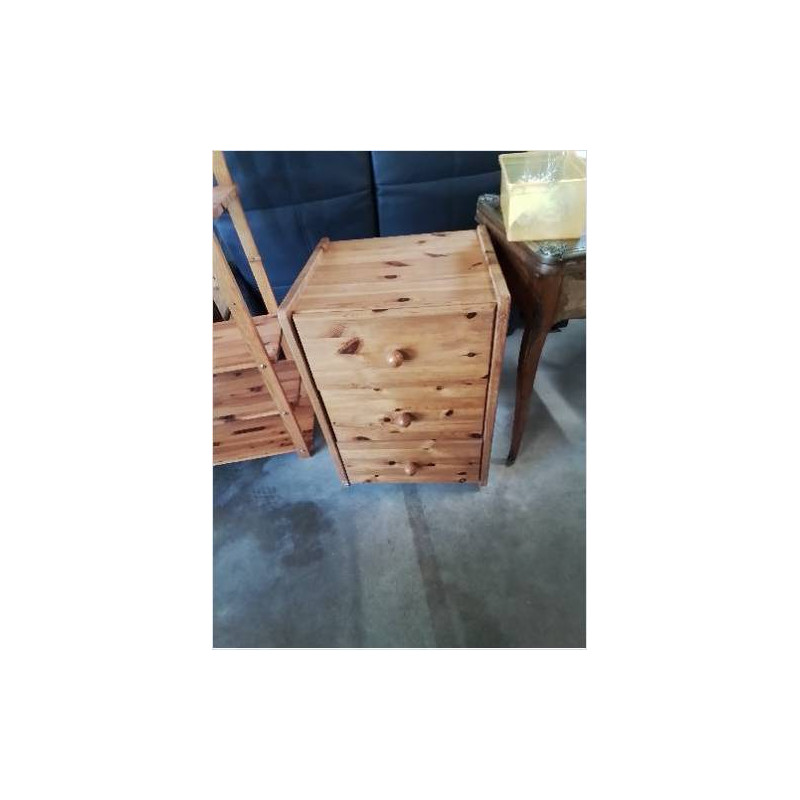 CAISSON A ROULETTES PIN 3 TIROIRS 