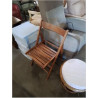 CHAISE PLIANTE BOIS CLAIR AJOURÉ