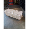 COFFRE ROTIN ET VANNERIE BLANC