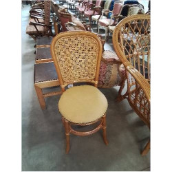 CHAISE ROTIN ET VANNERIE...