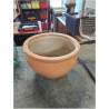 JARDINIÈRE CÉRAMIQUE ORANGE 29CM