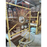 MIROIR SOLEIL CHATY VALLAURIS METAL 96 CM ANNEES 50/60
