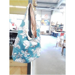 SAC EPAULE TISSU FLEURS...