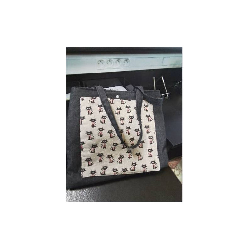 TOTE BAG CHAT MATELASSÉ 