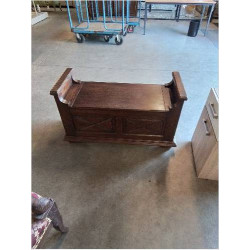 BANC COFFRE ACAJOU