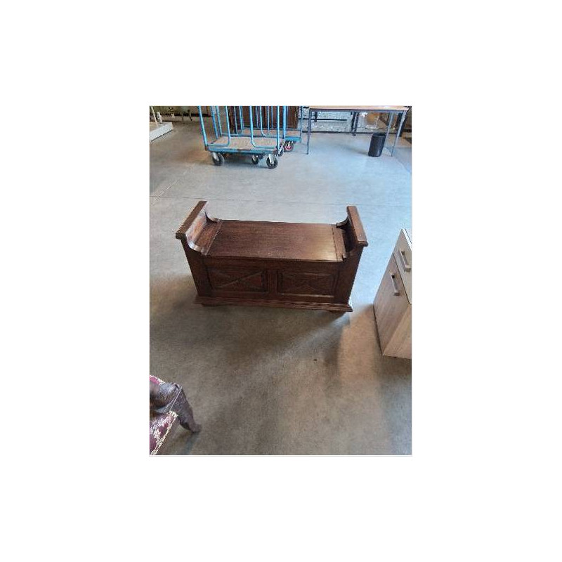 BANC COFFRE ACAJOU