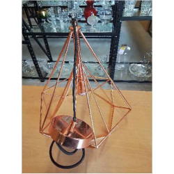 LUSTRE CAGE MÉTAL ROSE P198LCP