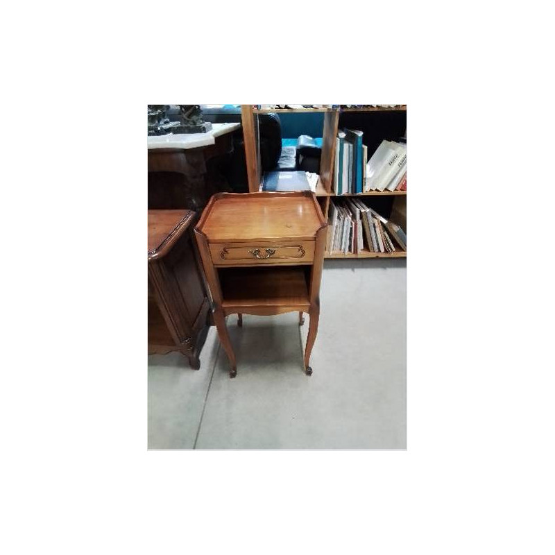 CHEVET  BOIS CLAIR 1 TIROIR 1 NICHE STYLE LOUIS XV