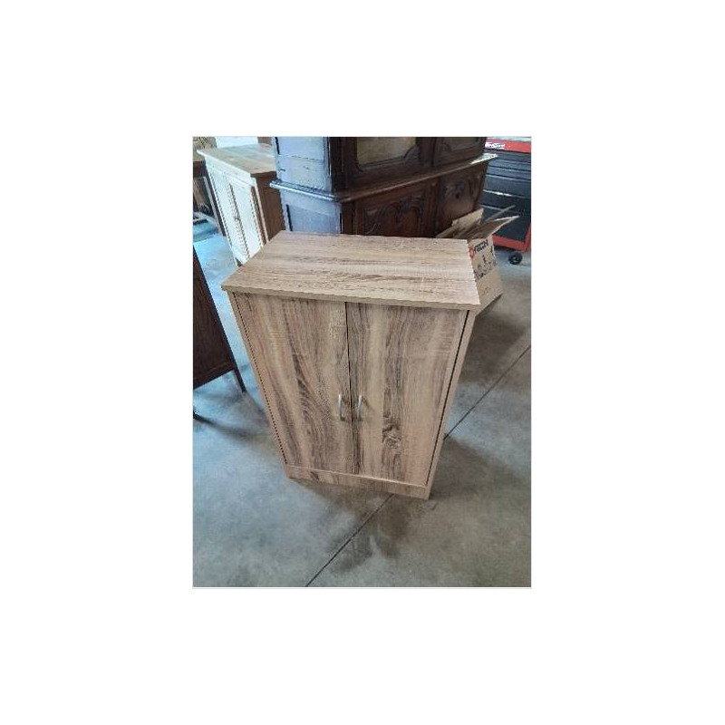 BUFFET BOIS CLAIR 2 PORTES BATTANTES