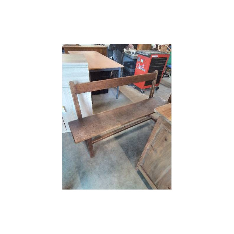 BANC A DOSSIER ET ENTRETOISE DEBUT XXE