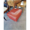 POUF CUIR ROUGE BARDI ITALY