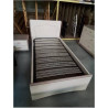 LIT A TIROIR BOIS CRÈME AVEC SOMMIER 90X190 GAUTIER 