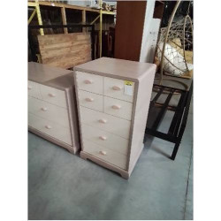 COMMODE HAUTE BOIS CRÈME 5...