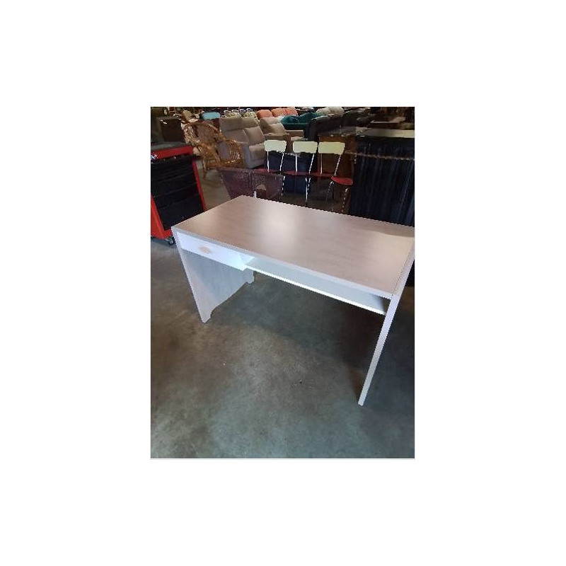 BUREAU RECTANGULAIRE BOIS CRÈME GAUTIER 1 TIROIR 1 NICHE 