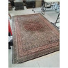 TAPIS LAINE FAIT MAIN ROSE VERT BLEU 300X200CM