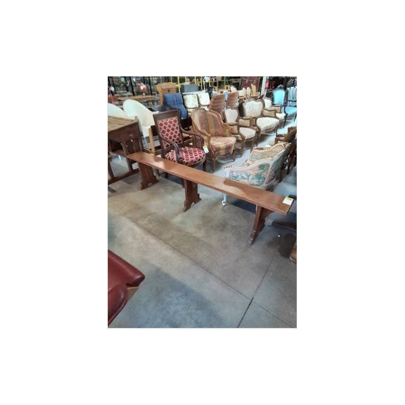 BANC BOIS CLAIR 3 PIEDS 215CM