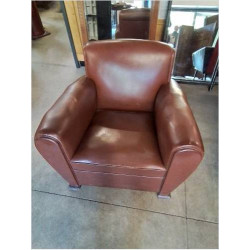 FAUTEUIL CLUB SKAÏ CHOCOLAT...