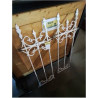PAIRE DE GRILLE FER FORGÉ PEINT BLANC FIN XIXE