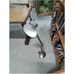 LAMPE D’ATELIER ARTICULÉE ET ORIENTABLE MÉTAL CHROMÉ ANNÉES 50