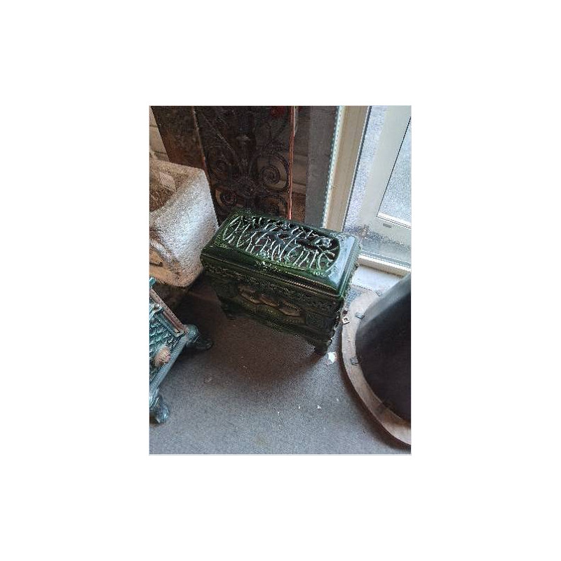 POÊLE A BOIS FONTE EMAILLE VERT F.P&F