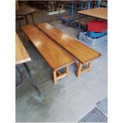 BANC A ENTRETOISE CHÊNE CLAIR 2M