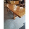 TABLE RECTANGULAIRE EXTENSIBLE A ENTRETOISE CHÊNE CLAIR 2MX1MX77CM 