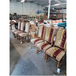 6 CHAISES BOIS CLAIR CINTRÉ...