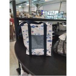 SAC CABA MATELASSÉ POISSONS