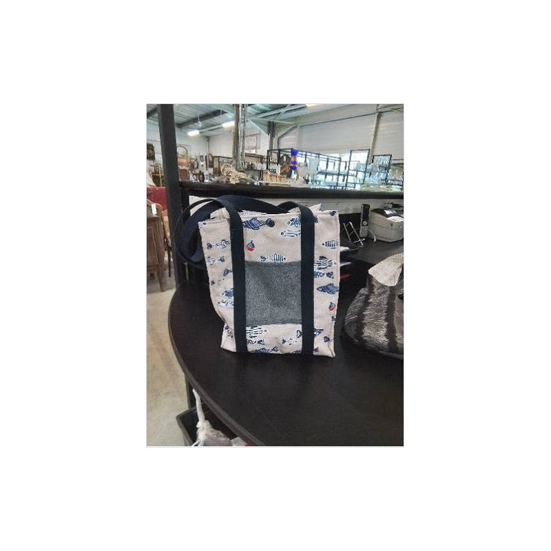 SAC CABA MATELASSÉ POISSONS