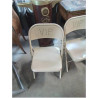 CHAISE PLIANTE METAL BEIGE VIP