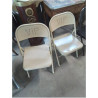 CHAISE PLIANTE METAL BEIGE VIP