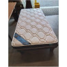 ENSEMBLE SOMMIER TAPISSER AVEC PIEDS + MATELAS MOUSSE MERINOS ALPHA 90X190 