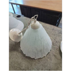 SUSPENSION VERRE BLANC