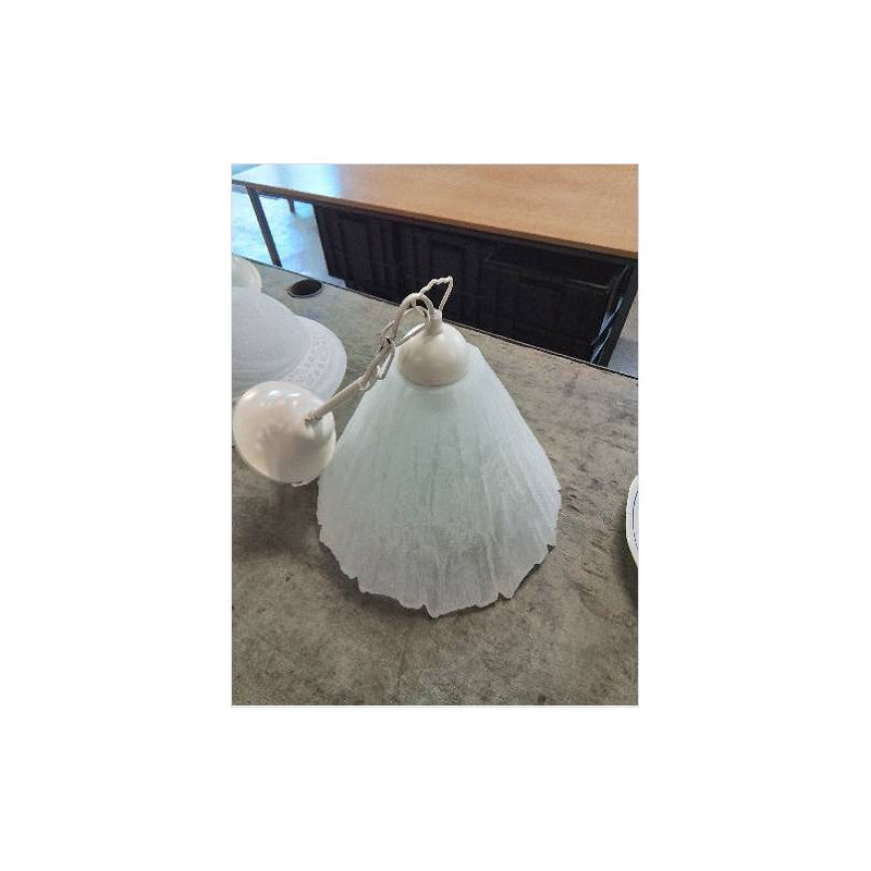 SUSPENSION VERRE BLANC