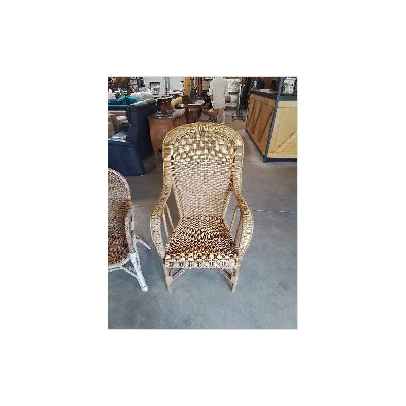 FAUTEUIL OSIER HAUT DOSSIER ANNÉES 