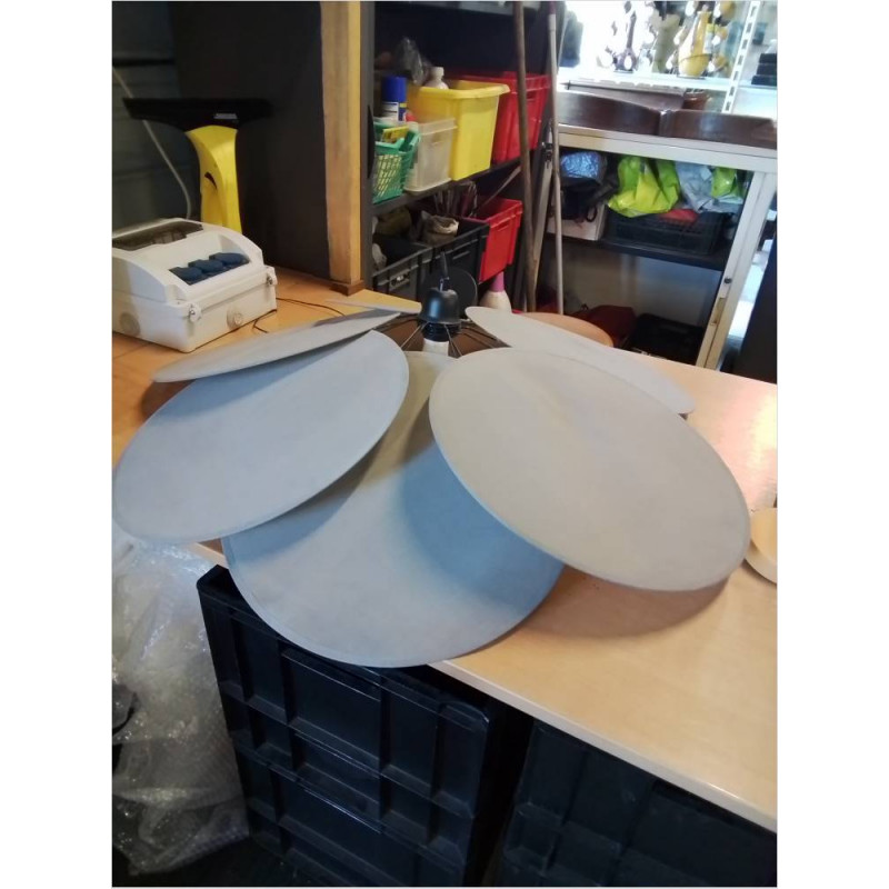 SUSPENSION PETALES TISSU TAUPE SKLUM 