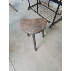 PORTE PLANTE DEMI LUNE BOIS