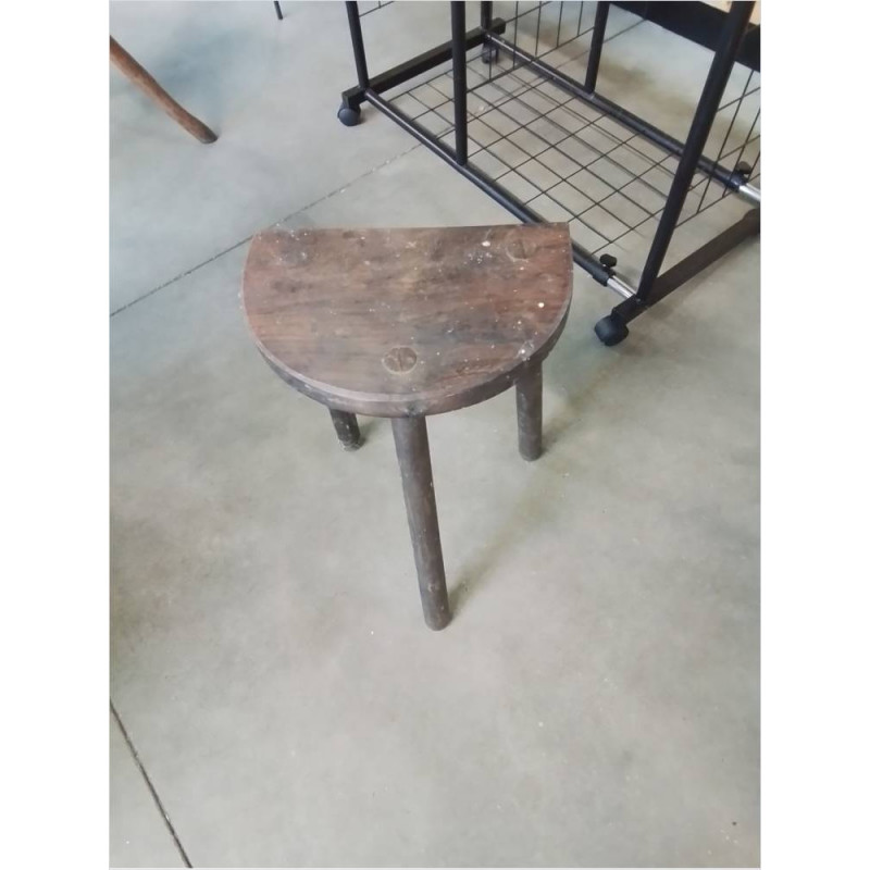 PORTE PLANTE DEMI LUNE BOIS