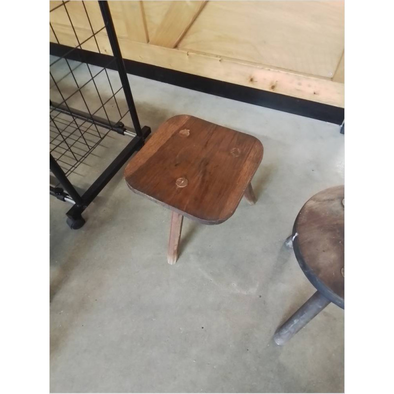 PORTE PLANTE CARRÉ BOIS TRIPODE