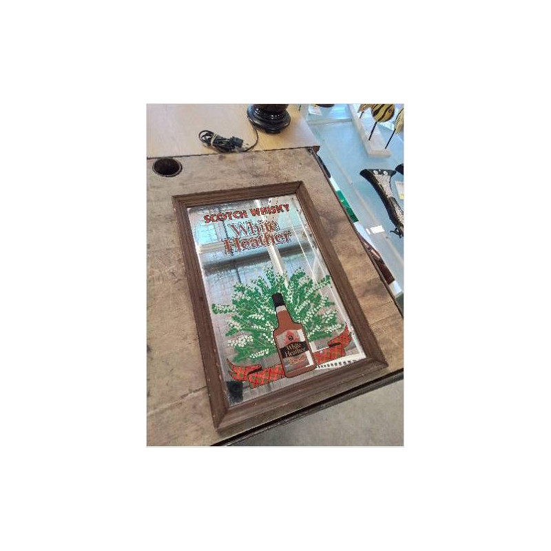 MIROIR RECTANGULAIRE SCOTCH WHISKY WHITE HEATHER