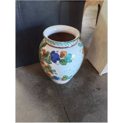 POT CÉRAMIQUE ÉMAILLÉE AUX...