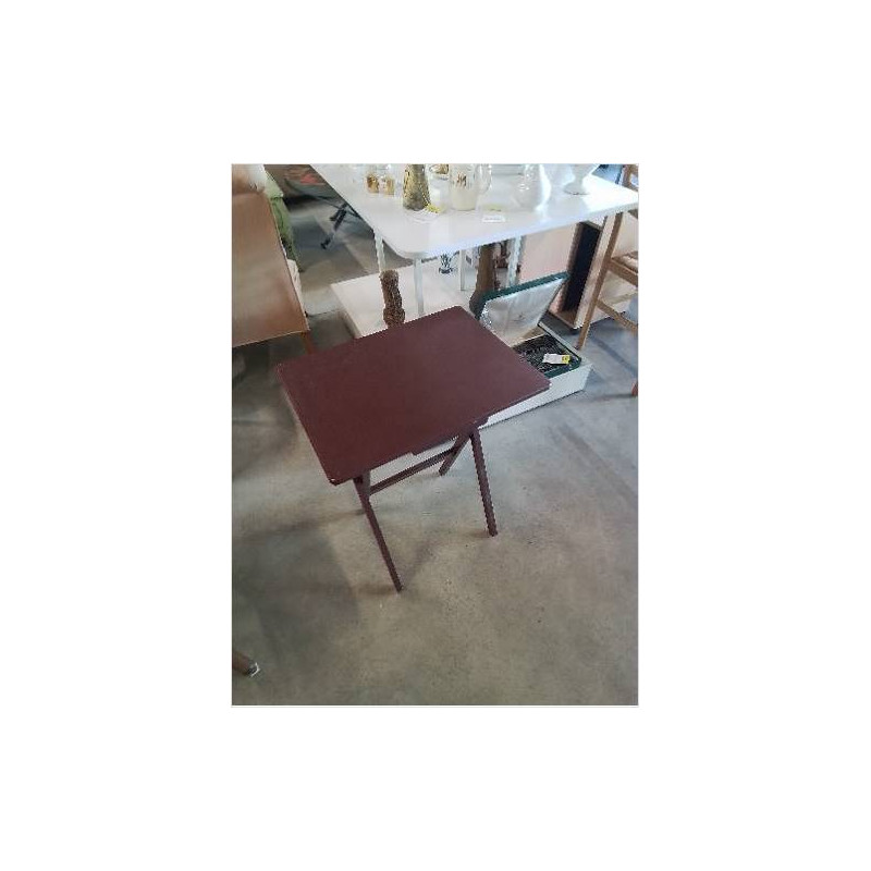 TABLE D’APPOINT PLIANTE BOIS CHOCOLAT 