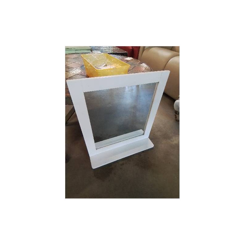 MIROIR A TABLETTE BOIS BLANC