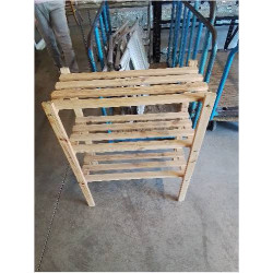 ÉTAGÈRE PIN 3 TABLETTES AJOURÉ 