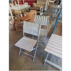 PAIRE DE CHAISES DE JARDIN...