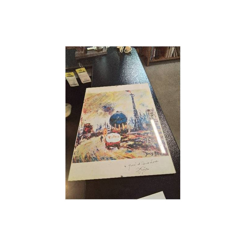 GRAVURE CONTRESIGNEE TOTAL YVES BECON (1907-2004)