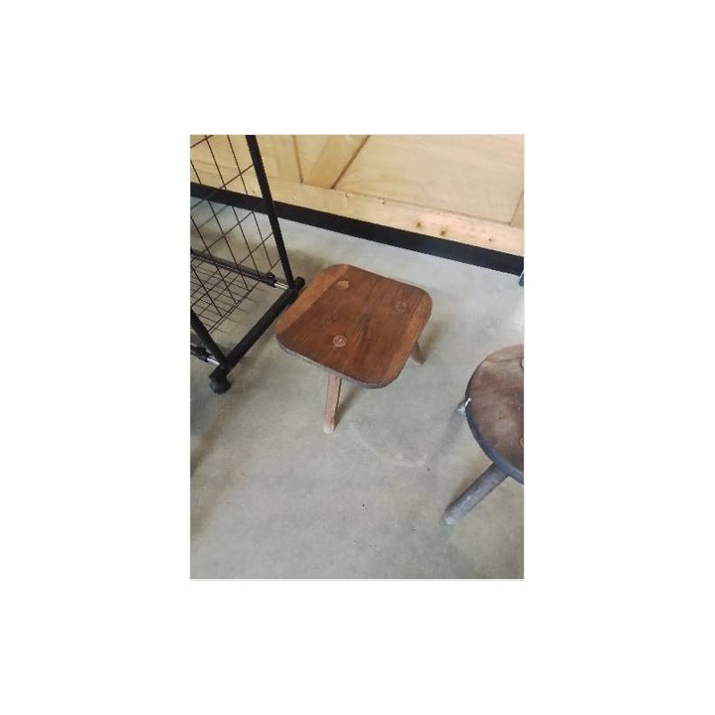 PORTE PLANTE CARRÉ BOIS TRIPODE